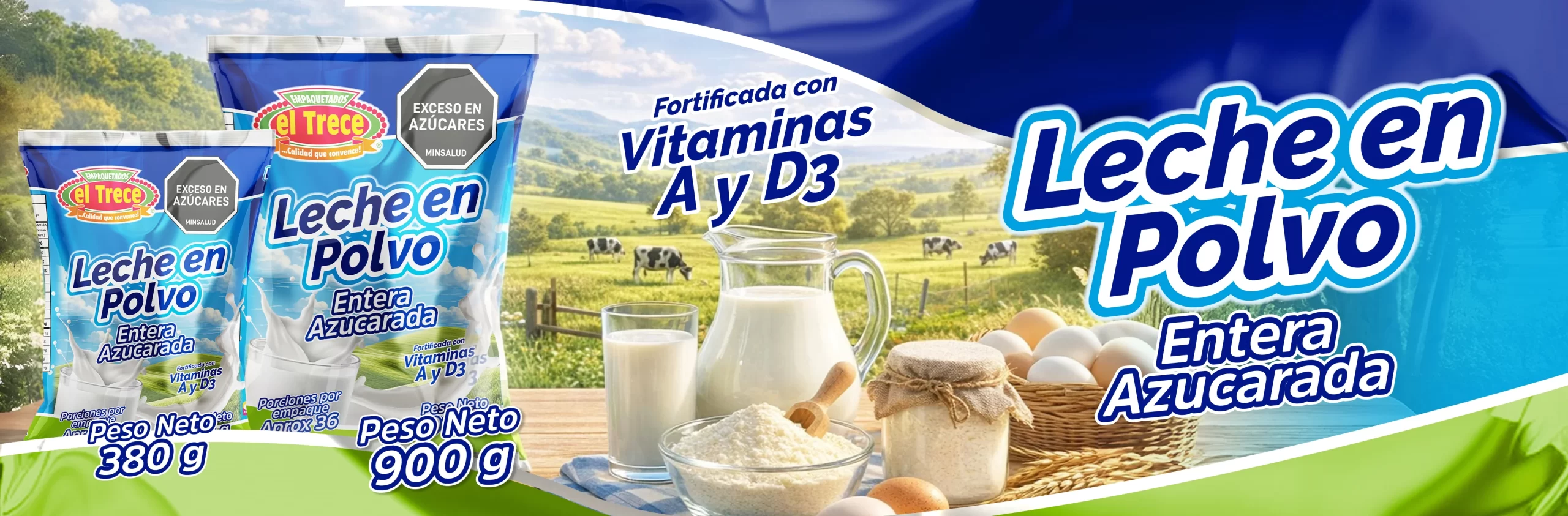 LECHE EN POLVO ELTRECE BANNER
